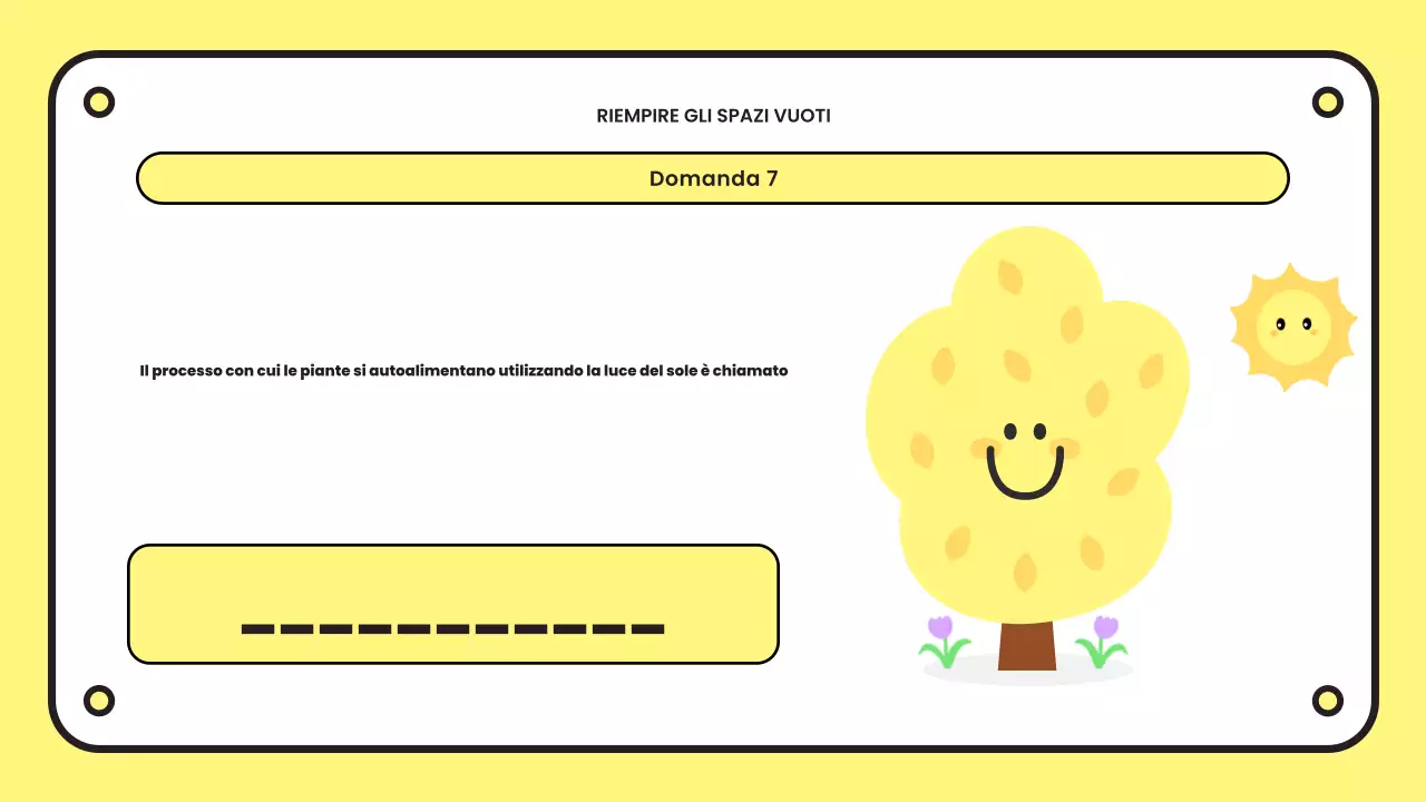 giallo semplice presentazione del quiz
