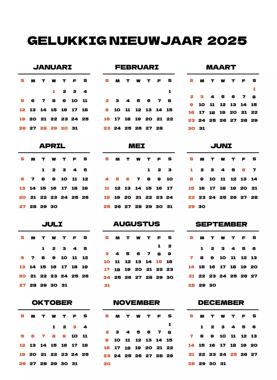 Hemels schone kalender