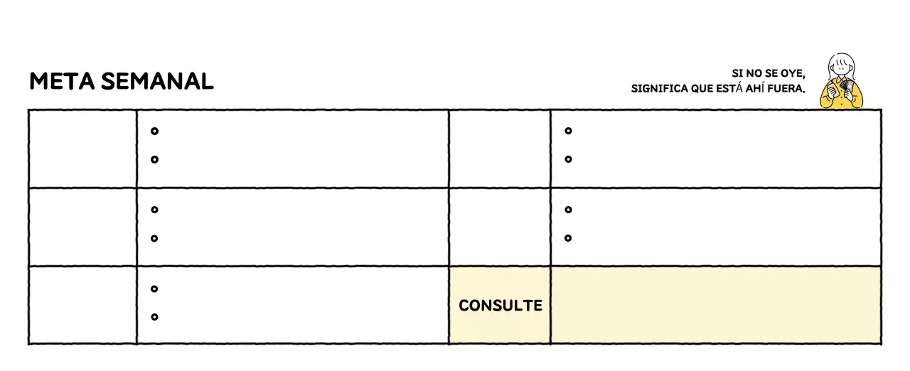 Calendario ilustrado con un bonito estilo de líneas