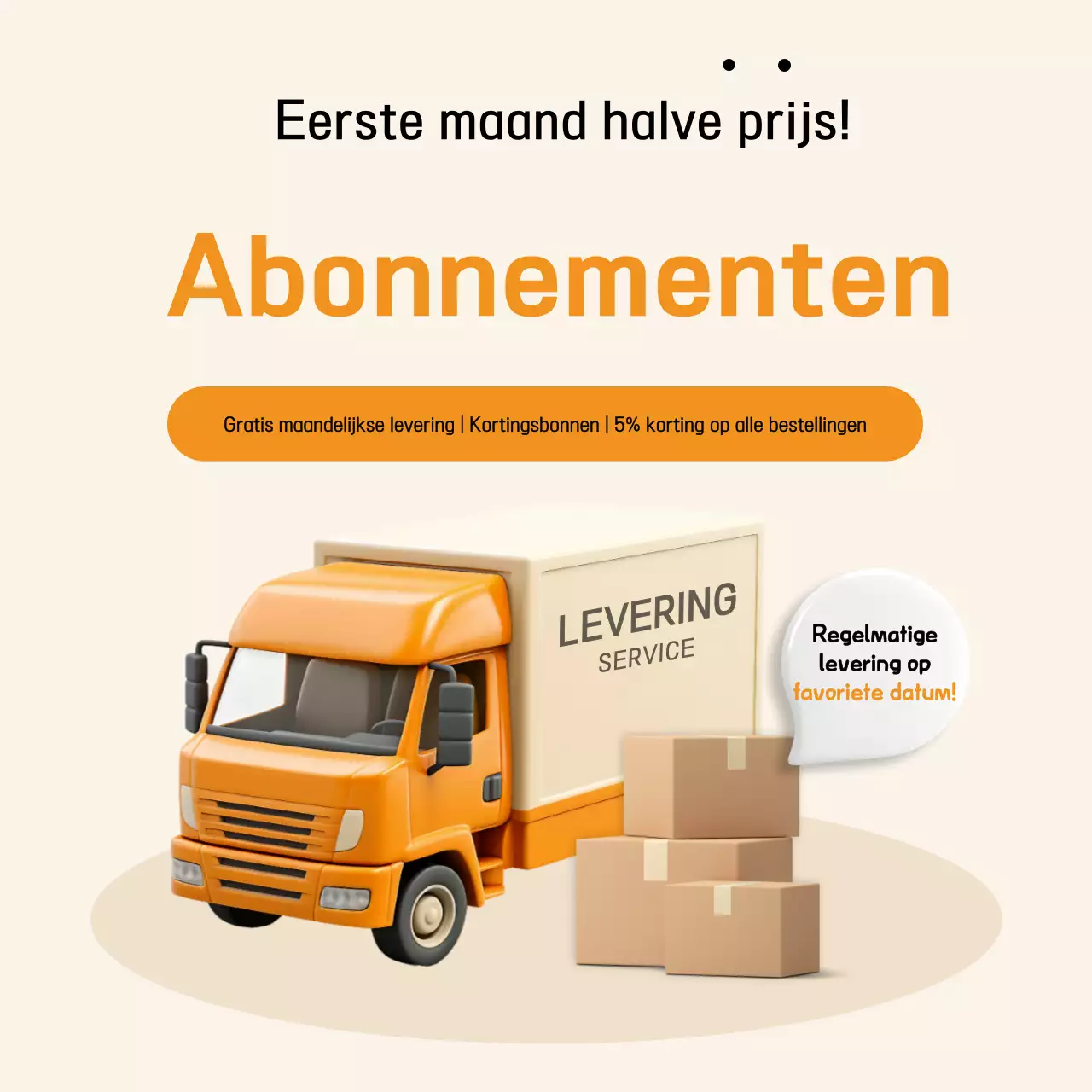 Oranje Simpel abonnement promotie