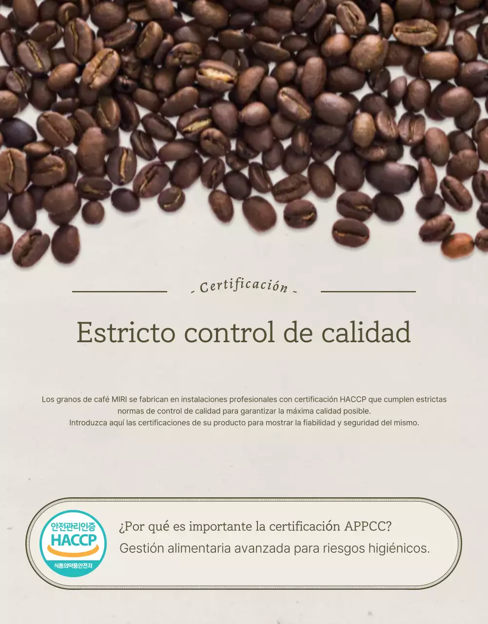Promover la venta de granos de café vintage en azul claro y marrón