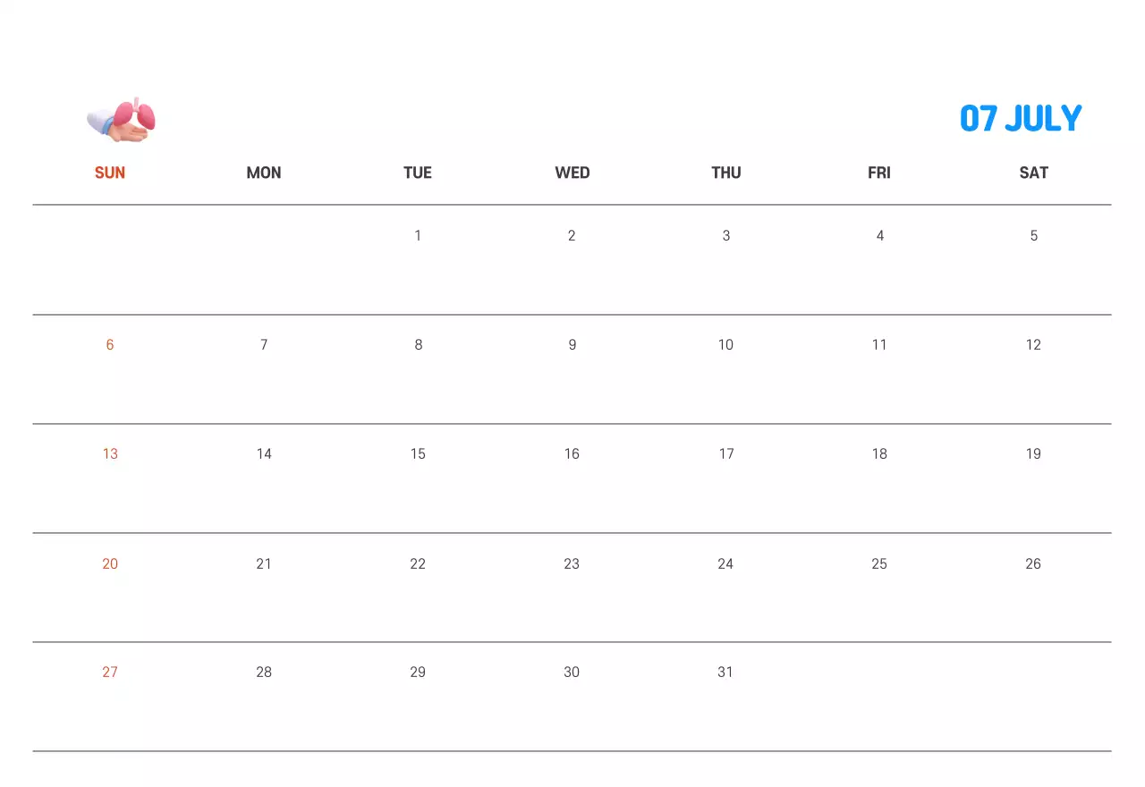 A holiday hospital with health and family themed illustrations and colorful accents