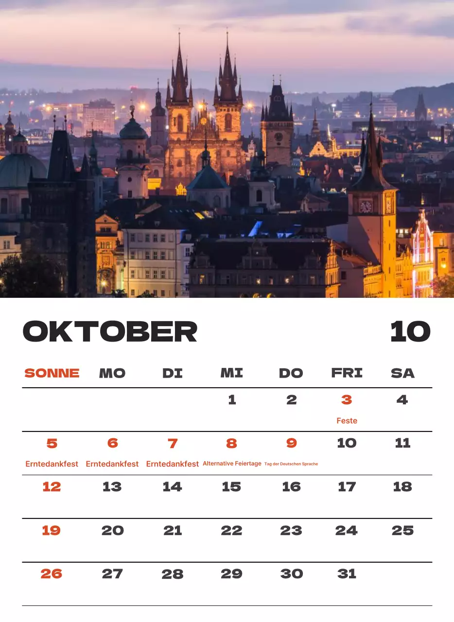 Himmel Foto sauber Kalender