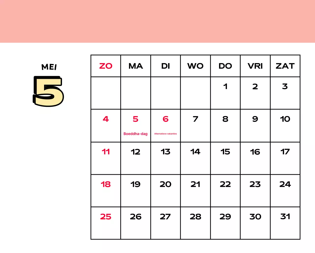 Kleurrijke kalenders met verschillende retro-illustraties