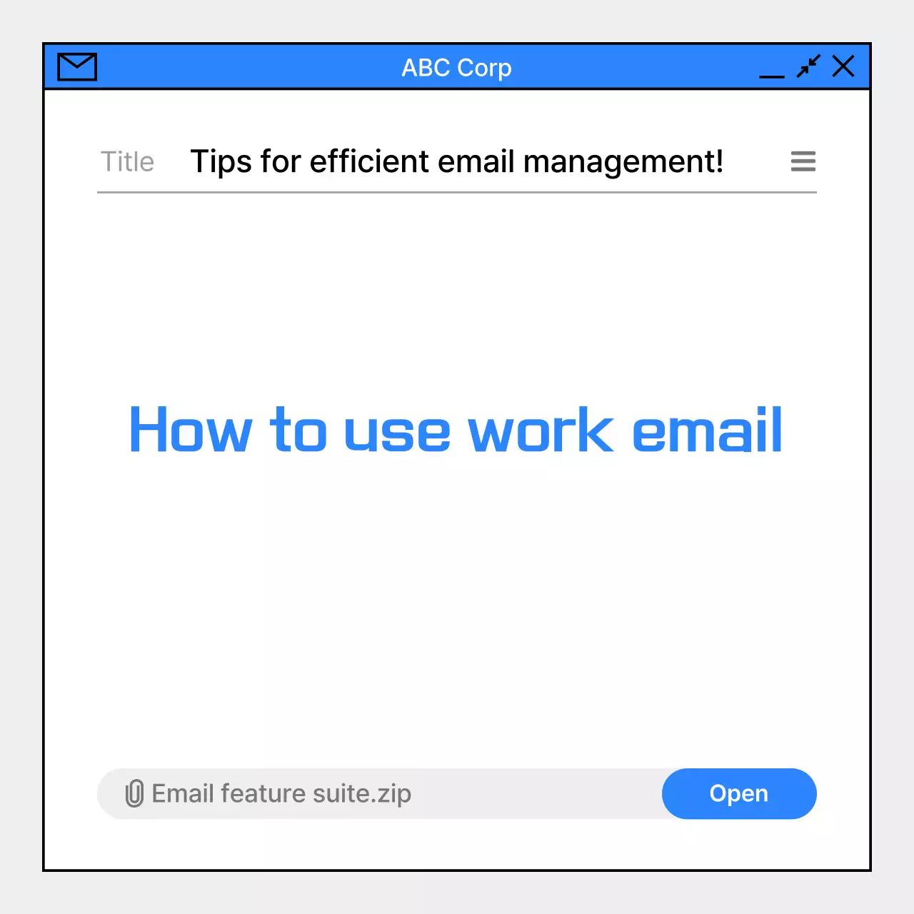 Guia de e-mail moderno azul Instagram Carousel