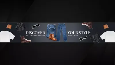 Black Trendy Fashion Promotion YouTube Thumbnail