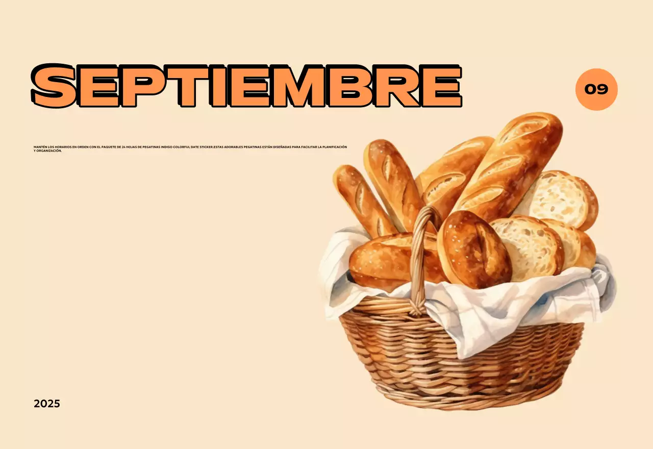 Coloridos calendarios con diversas ilustraciones retro