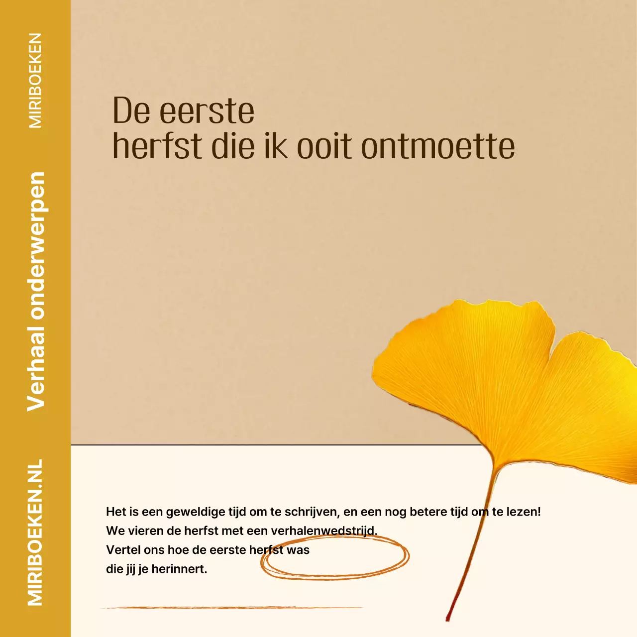 Bruin Vintage Herfst Evenement