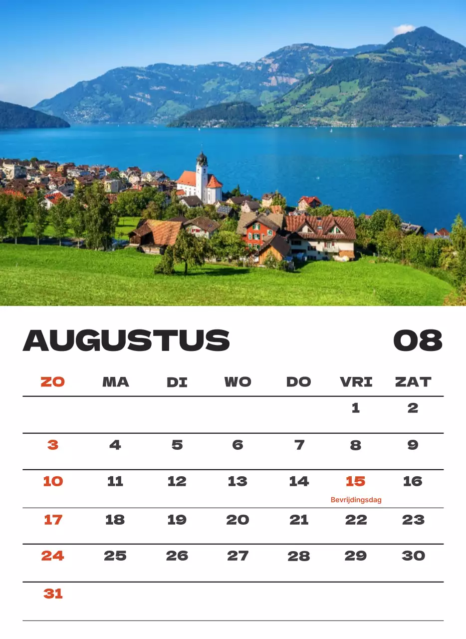 Hemels schone kalender