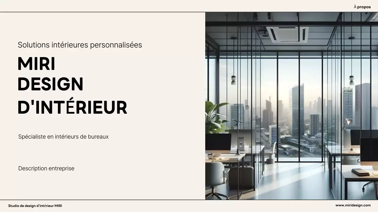 Annonce d'un intérieur moderne orange