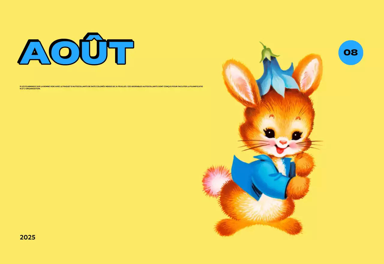 Calendriers colorés avec une variété d'illustrations rétro