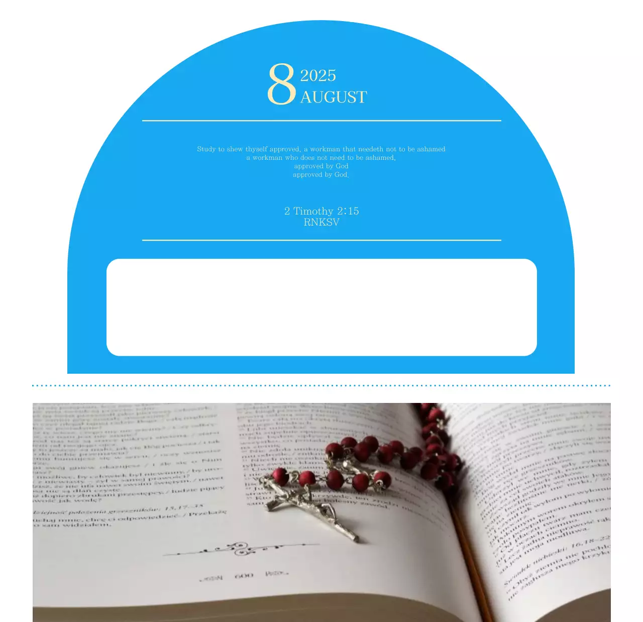 Lịch nhà thờ khái niệm hiện đại màu xanh