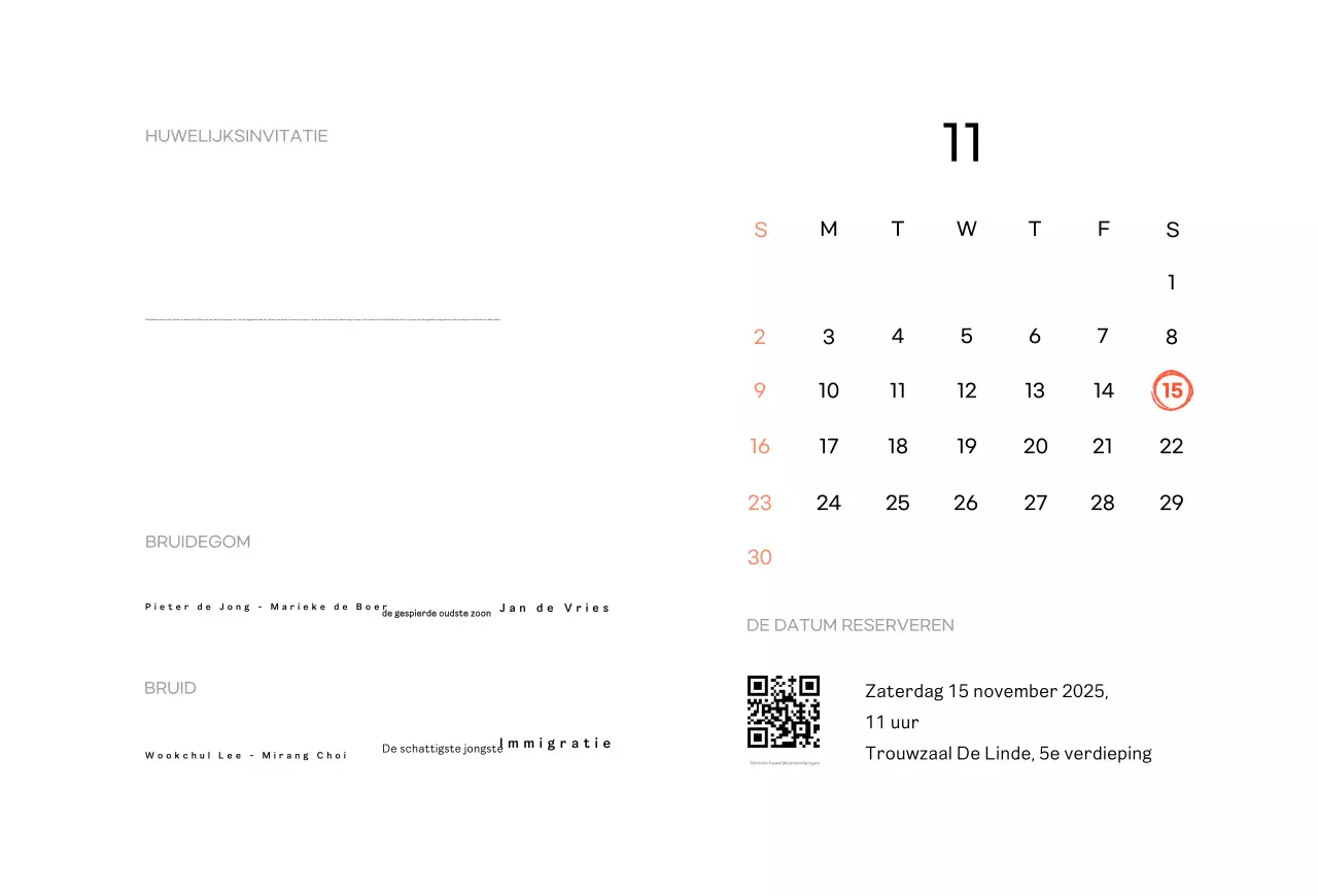 Kinderfoto zwarte eenvoudige huwelijksuitnodiging