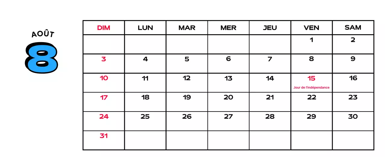 Calendriers colorés avec une variété d'illustrations rétro