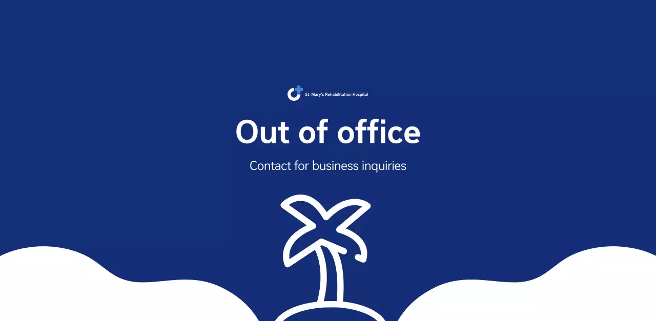 Simple calendar with blue, clean illustrations