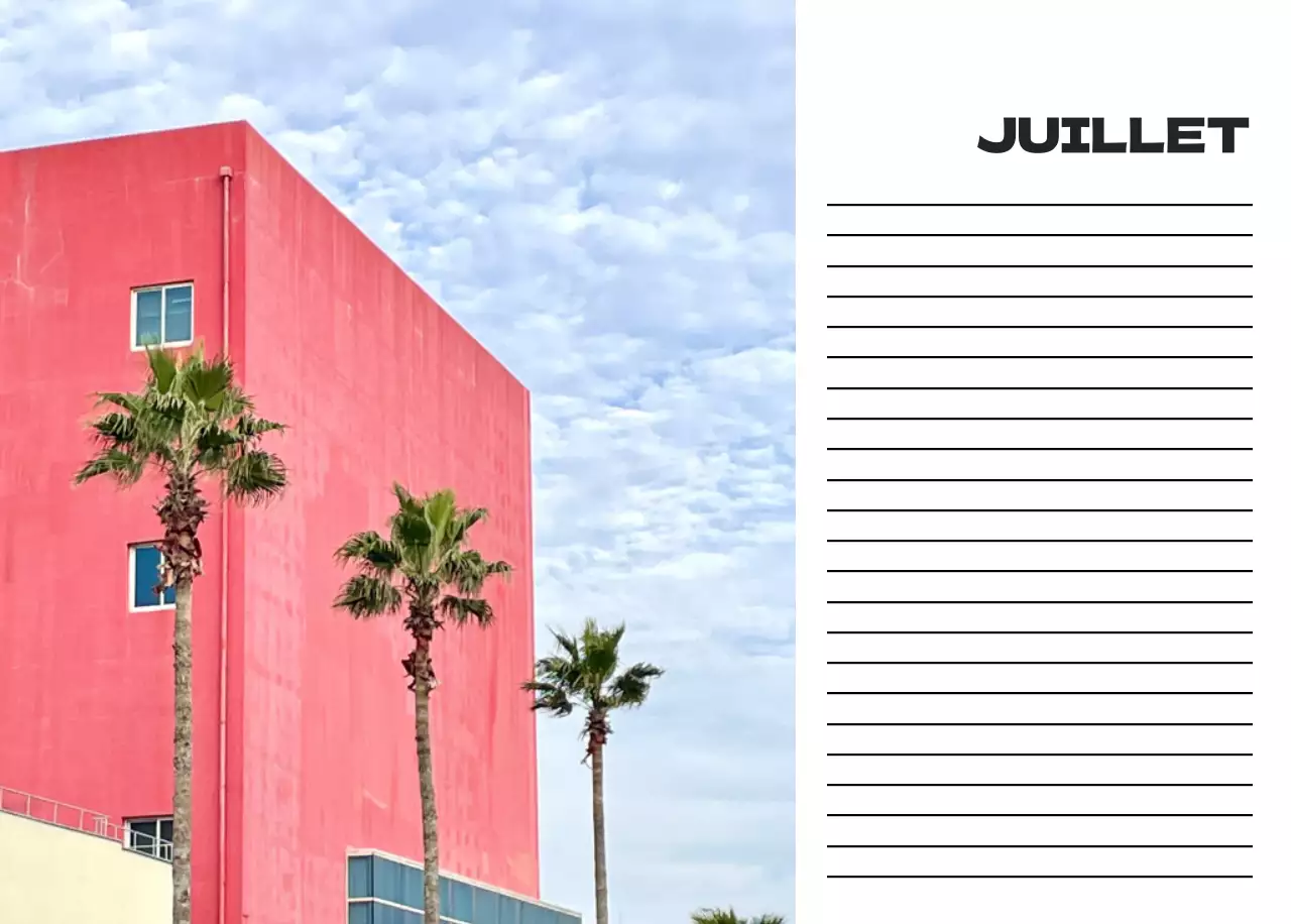 Calendrier de nettoyage des photos du ciel