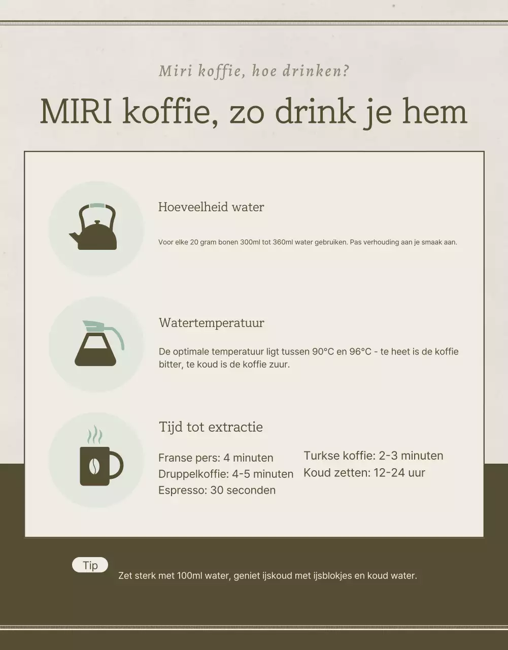 Promoot de verkoop van vintage koffiebonen in lichtblauw en bruin