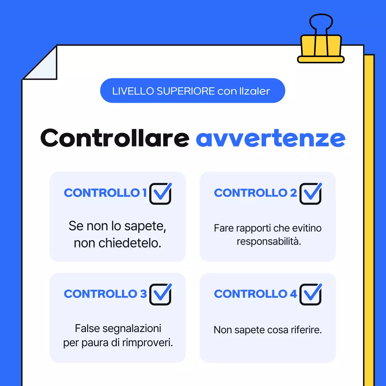 Una semplice guida blu e gialla alla vita lavorativa