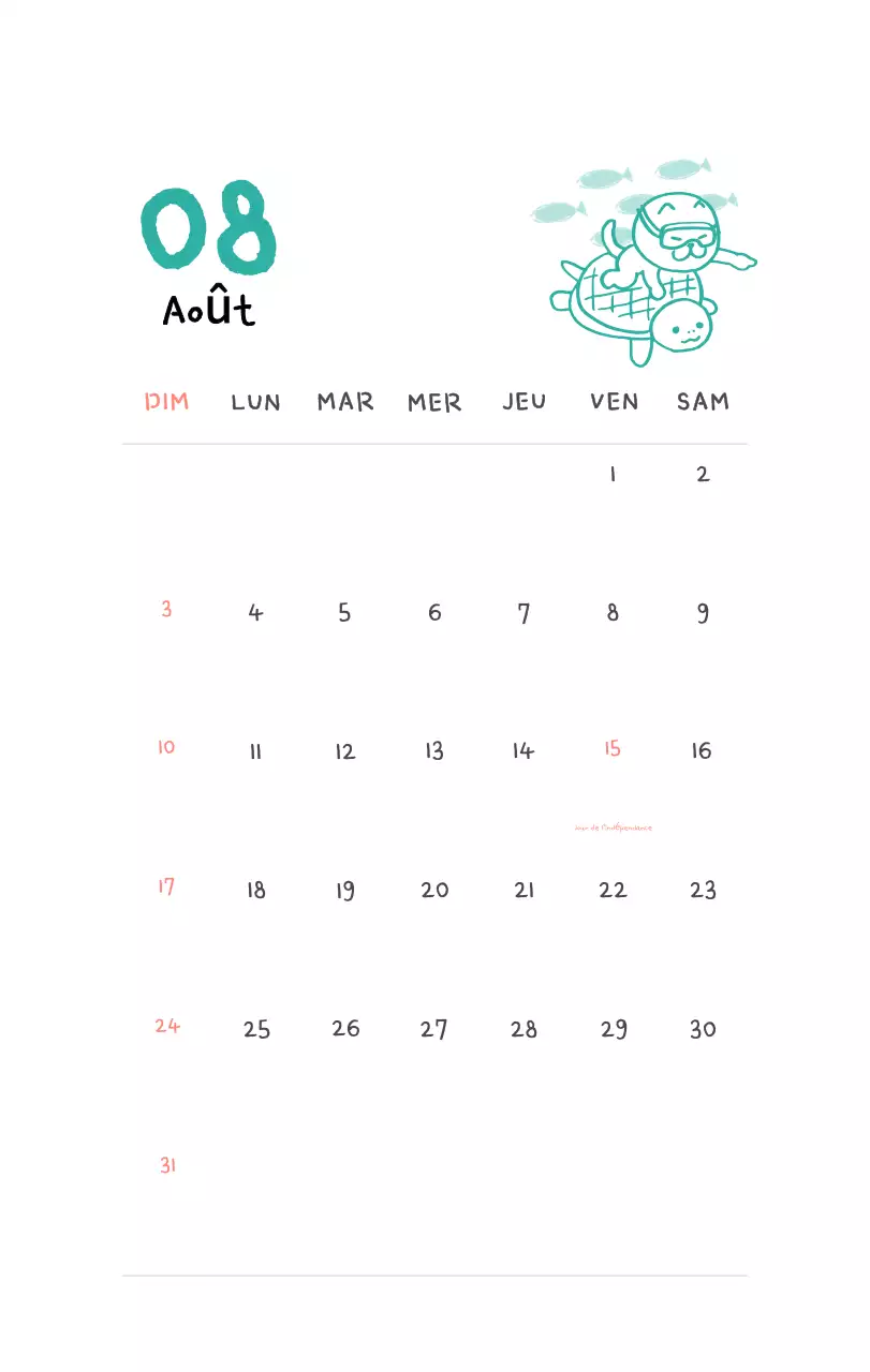 Calendrier journalier en ivoire