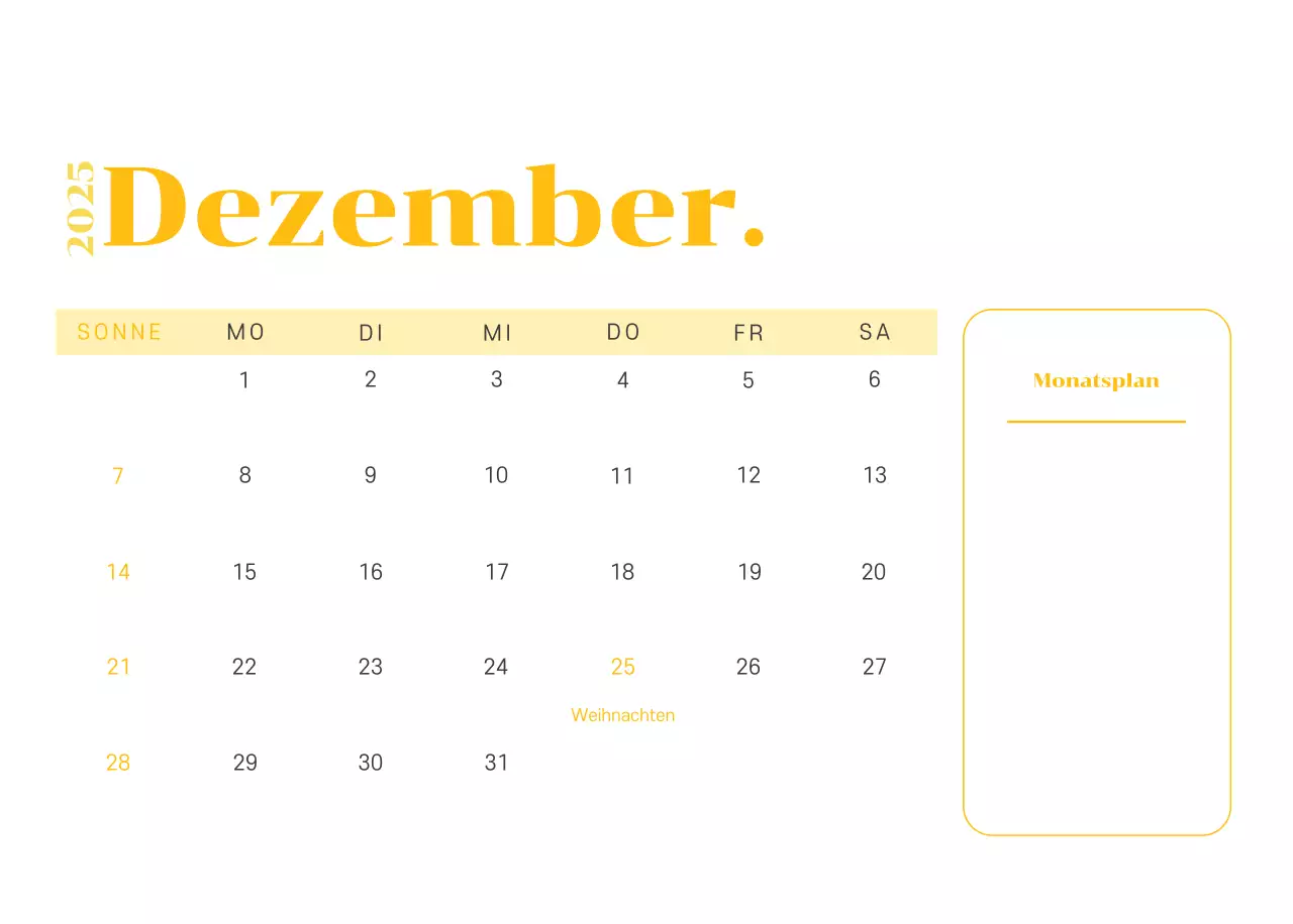 Kalender mit Jugendillustrationen auf gelb-grünem Hintergrund