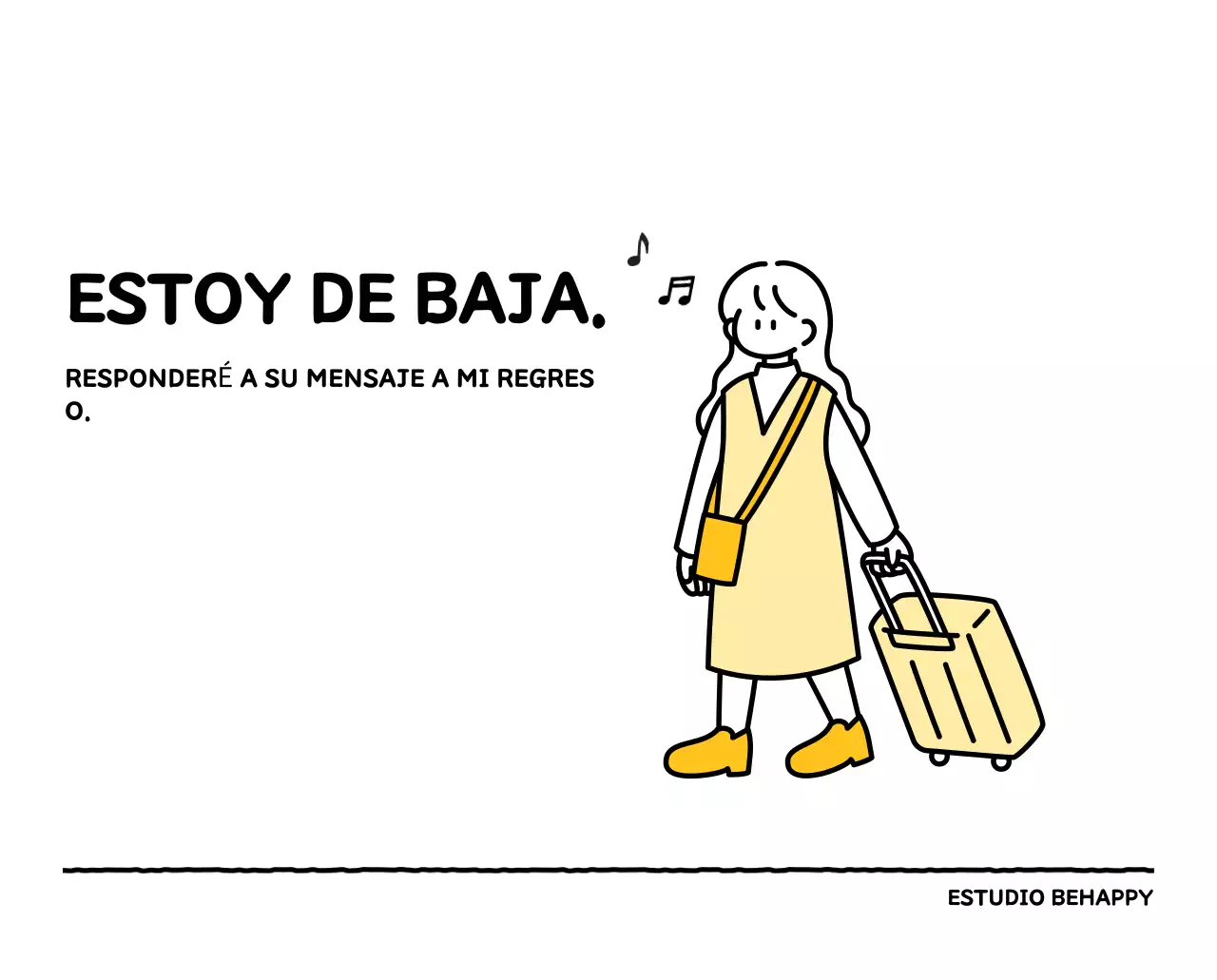 Calendario ilustrado con un bonito estilo de líneas