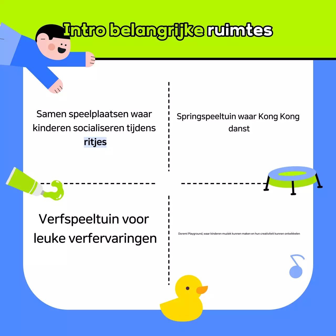 Nieuwjaarspromotie van leuke kindercafés