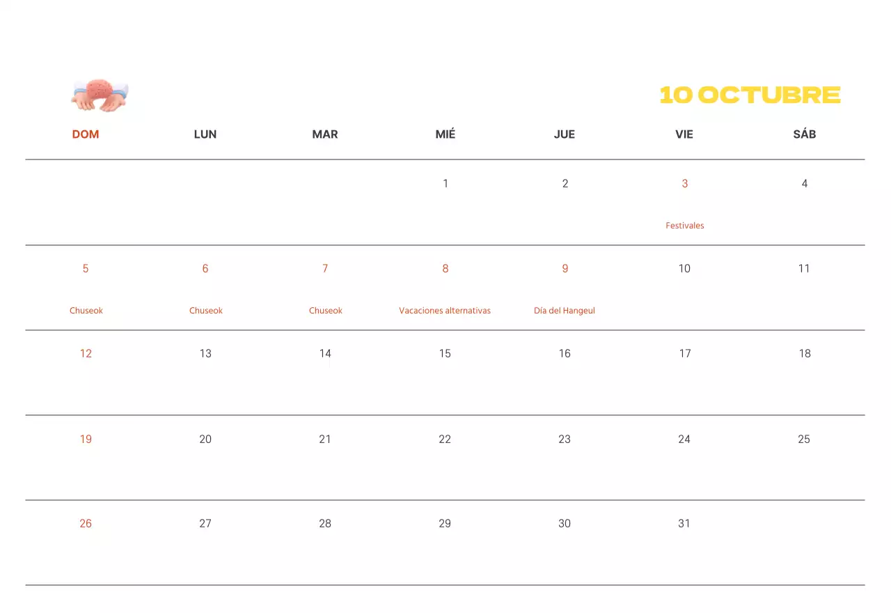 Un hospital festivo con ilustraciones de temática sanitaria y familiar y acentos de color