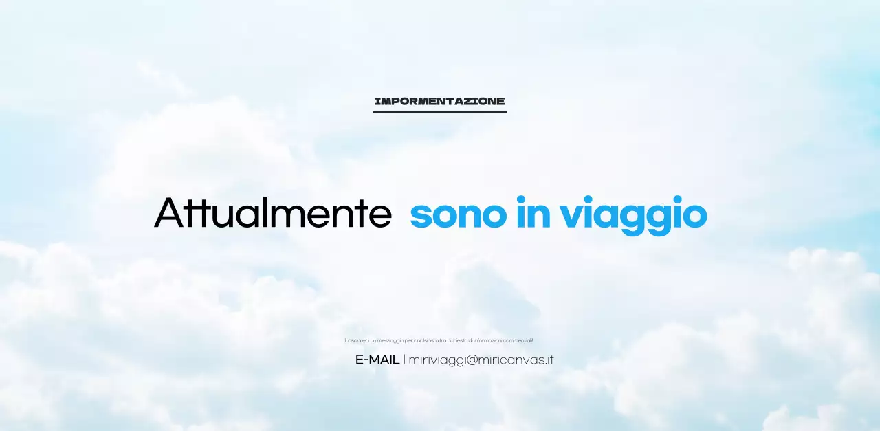 Calendario pulito con foto del cielo