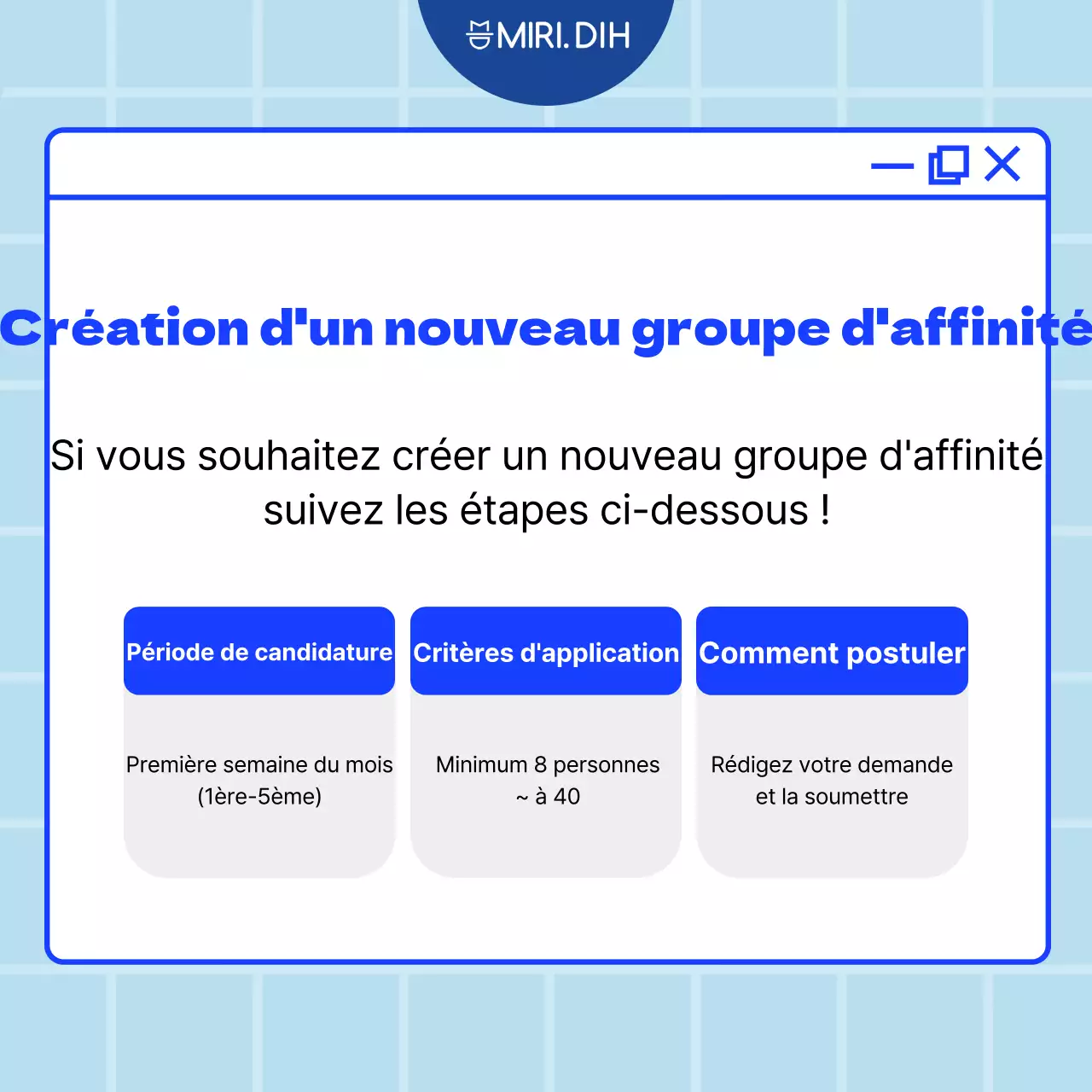 Description du club Blue Tidy