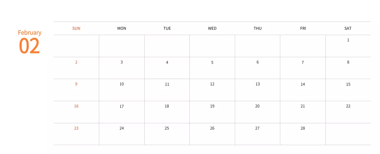 New Year's calendar with a warm, illustrated feel