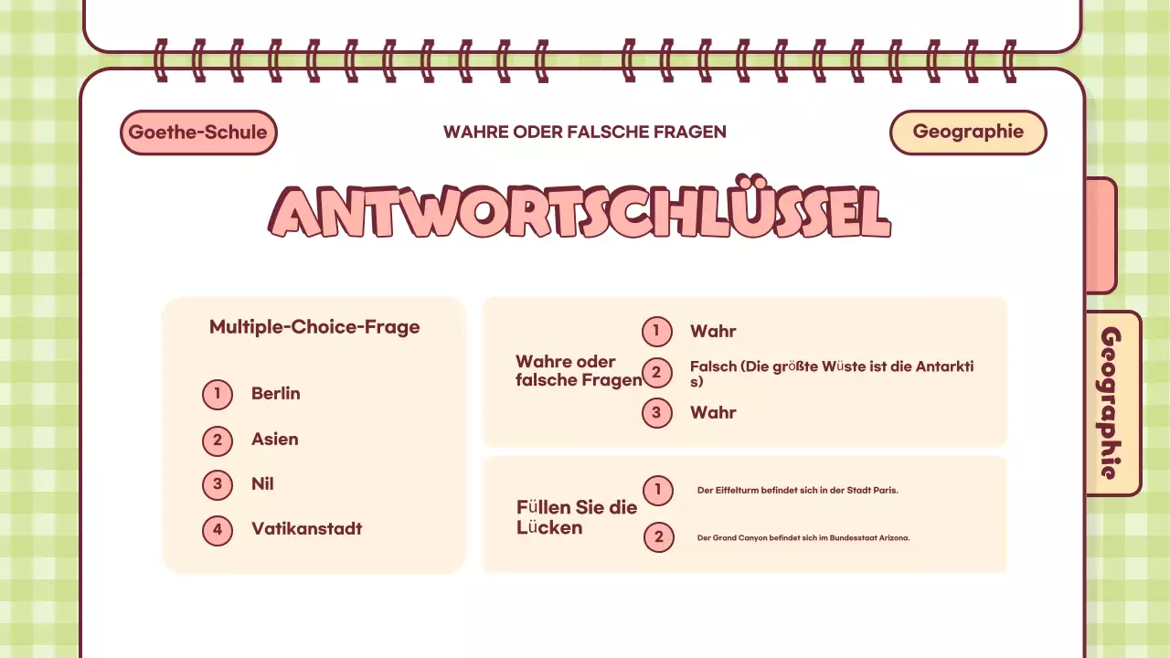 Pink Playful Quiz Time Klassenpräsentation