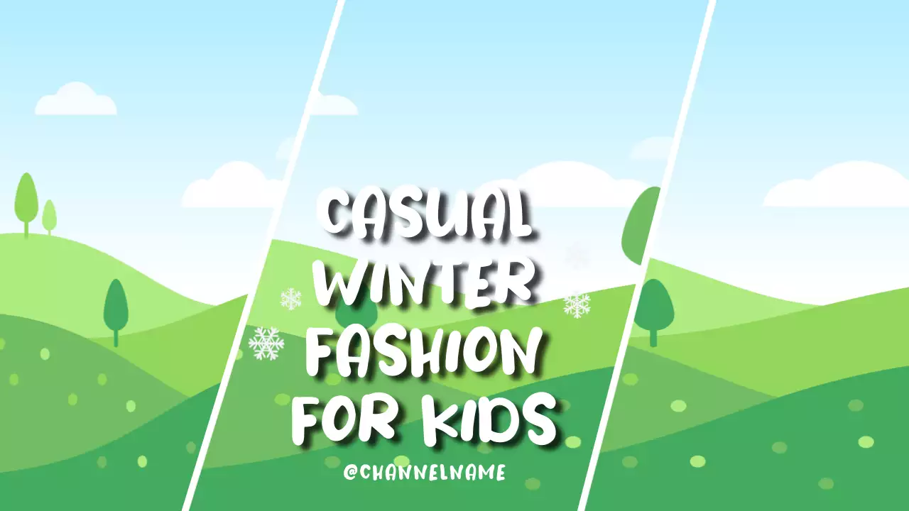 Brown Trendy Winter Promotion YouTube Thumbnail