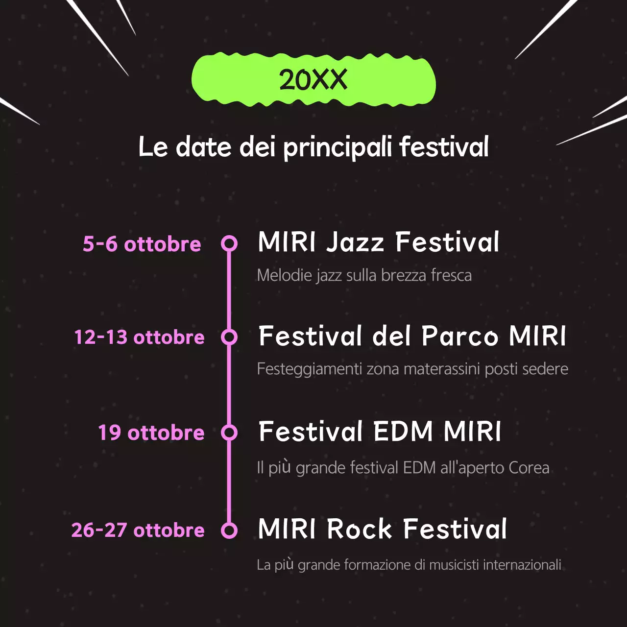 Una guida ai festival con un tocco di nero