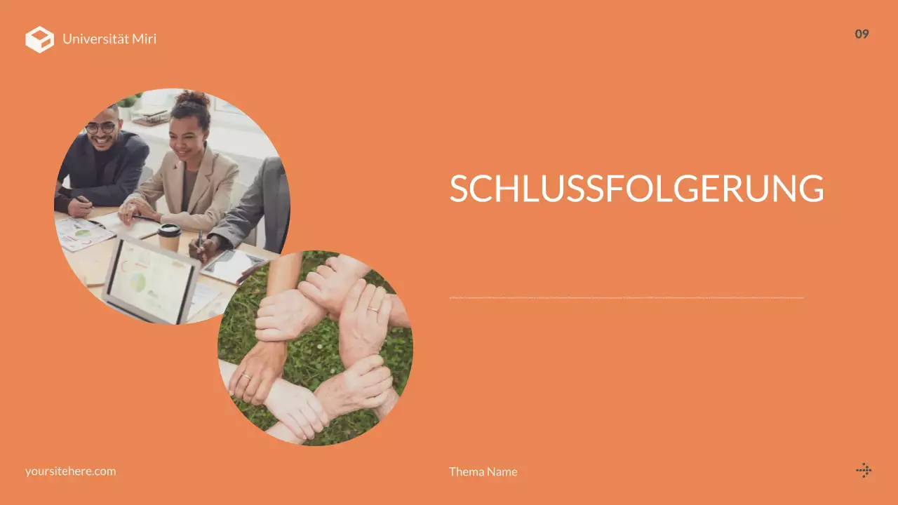 orange modern Projektübersicht Präsentation