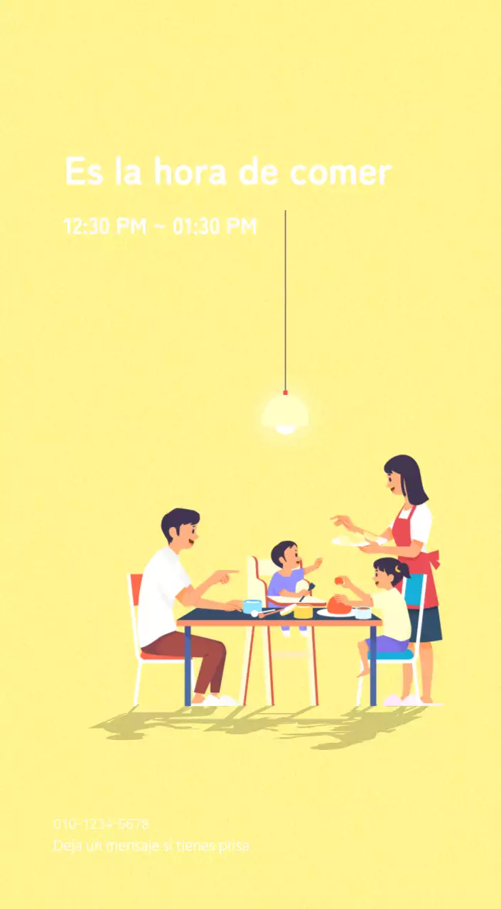 Concepto de ilustración familiar multicolor