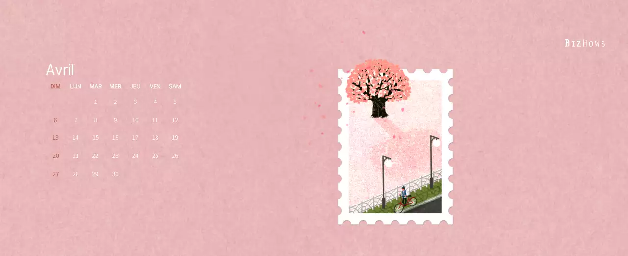 Calendrier du Nouvel An avec illustrations chaleureuses