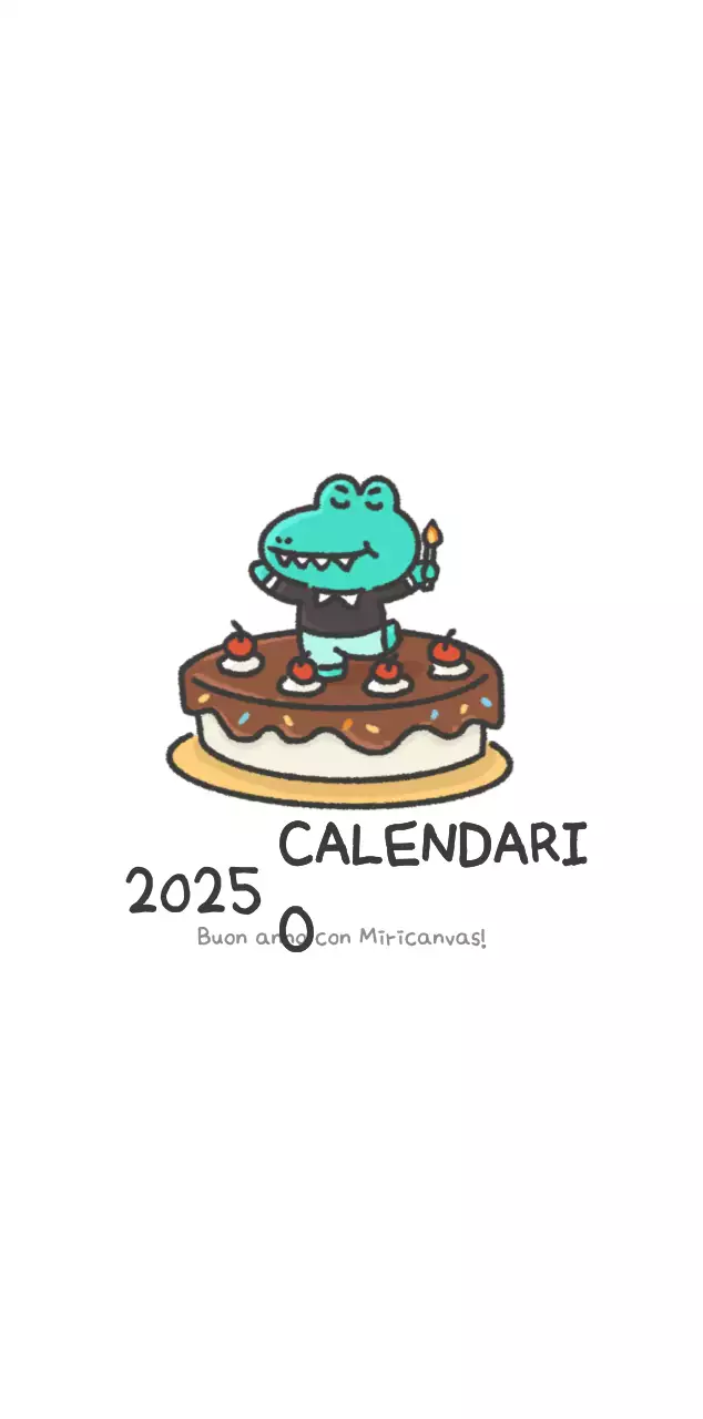 Un calendario con un simpatico concetto di illustrazione di Ago