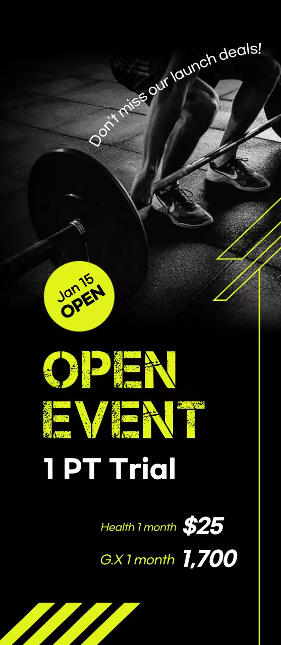 Black Modern Fitness Events