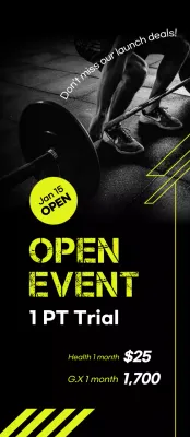 Black Modern Fitness Events