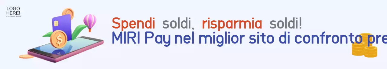 Pubblicità moderna di ecommerce in azzurro