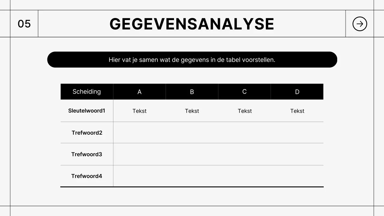 Zwart Eenvoudig Rapport Beschrijving