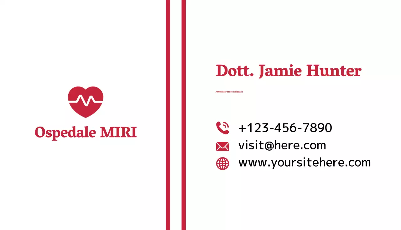 tessera ospedaliera professionale rossa