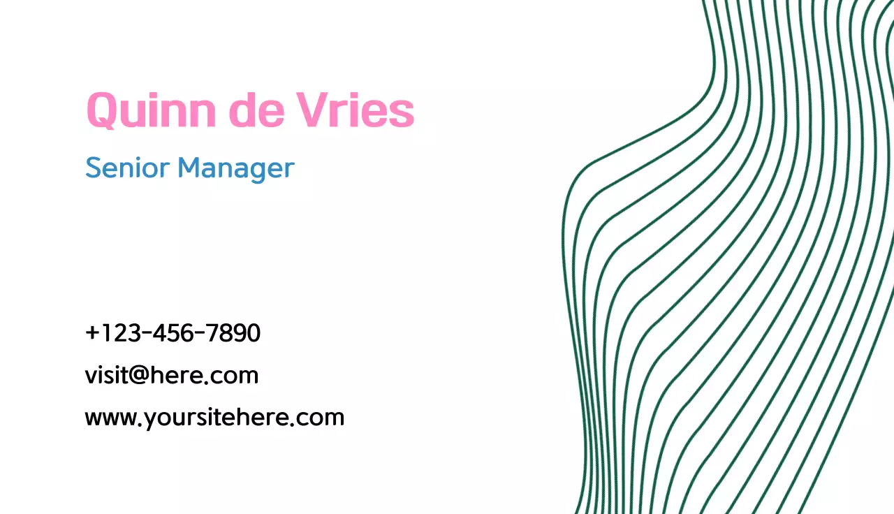 wit modern visitekaartje