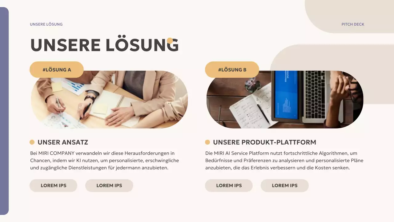 beige modernes Übersichtsfeld