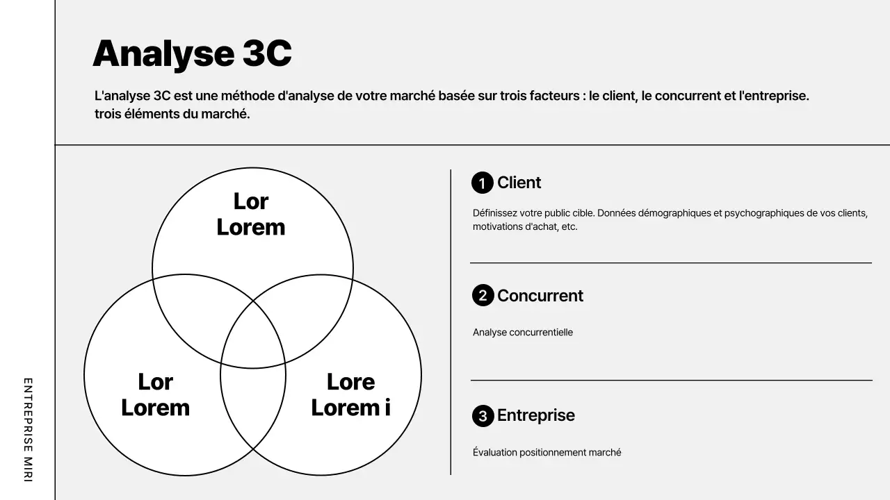 Plan d'affaires moderne gris