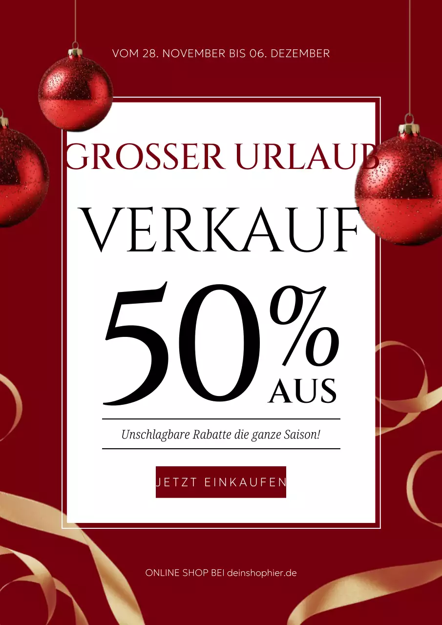 maroon modern holiday promotion