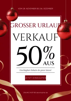 maroon modern holiday promotion