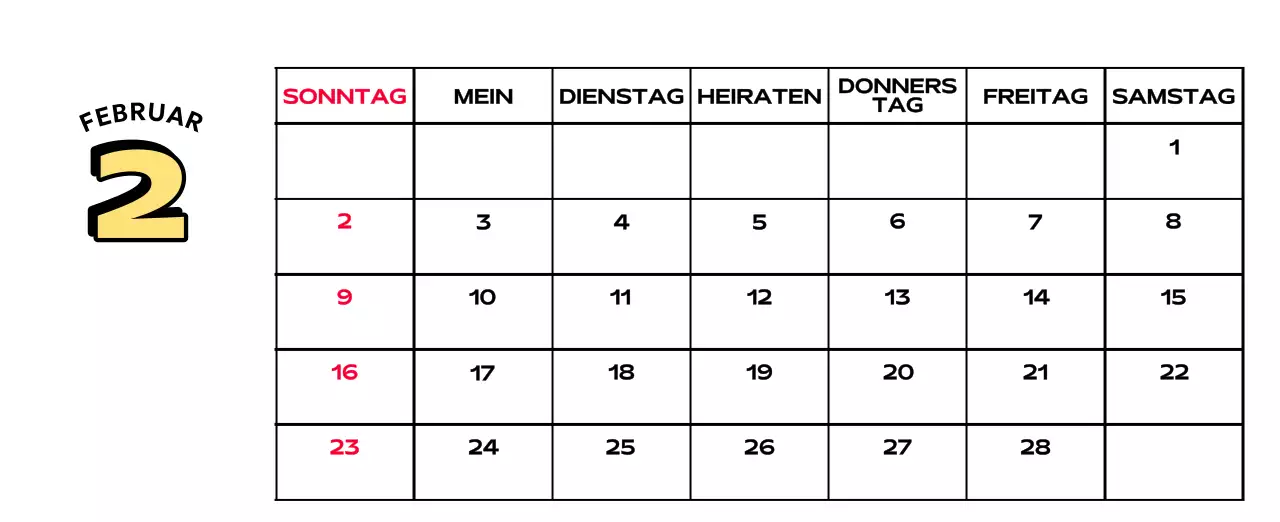 Bunte Kalender mit einer Vielzahl von Retro-Illustrationen