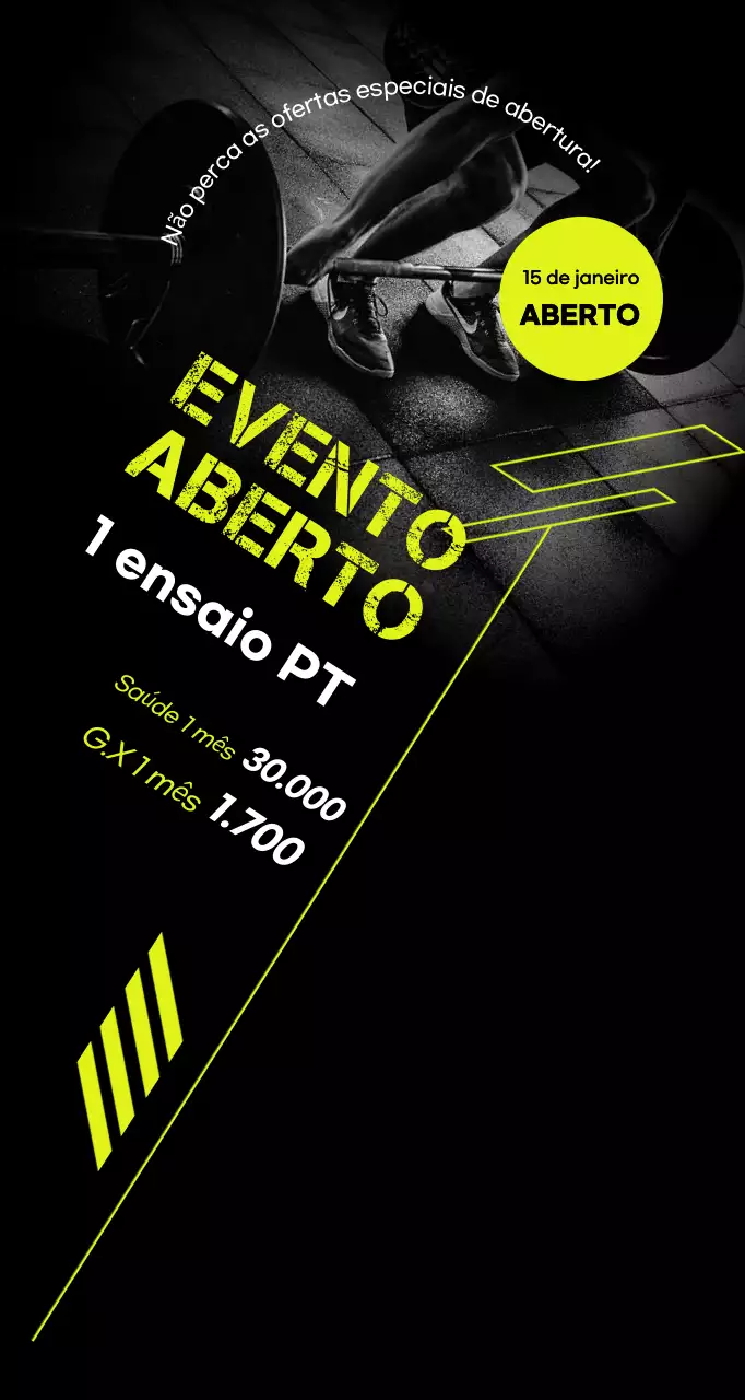 Eventos Black Modern Fitness