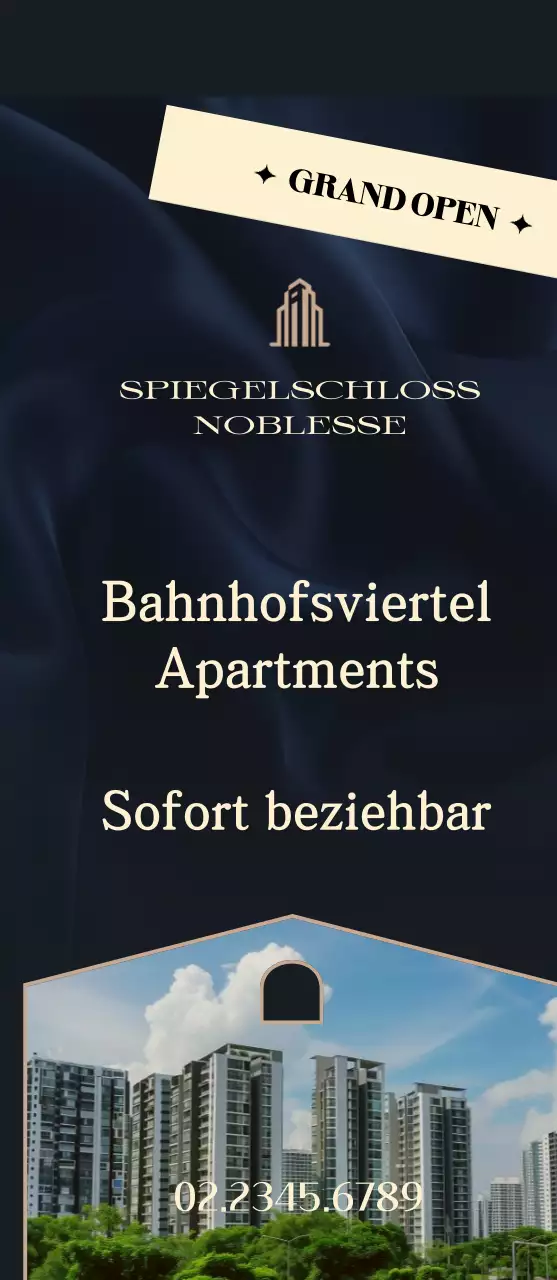 Schwarze Luxusimmobilien-Anzeigen